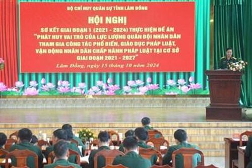 Lực lượng vũ trang tỉnh Lâm Đồng thực hiện hiệu quả Đề án 1371