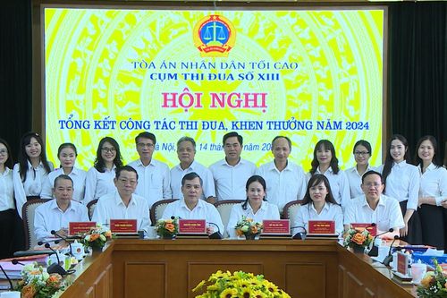 Cụm thi đua số XIII TAND: Thi đua lập thành tích chào mừng ngày lễ lớn của dân tộc và Ngày truyền thống TAND