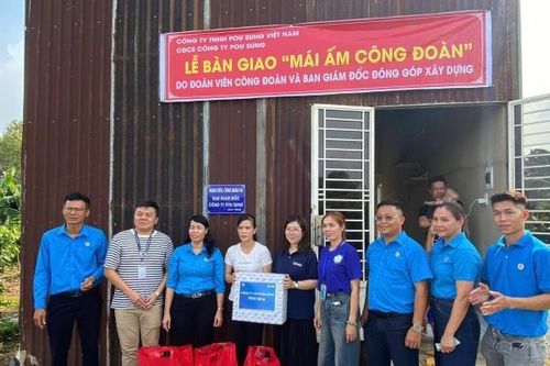 43 công nhân khó khăn đã được xây mái ấm Công đoàn