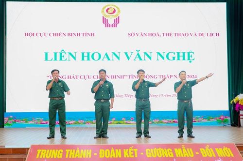 Sôi nổi Liên hoan văn nghệ 'Tiếng hát Cựu chiến binh' tỉnh