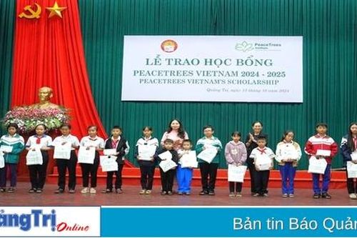239 học sinh , sinh viên nghèo hiếu học được trao học bổng PeaceTrees VietNam