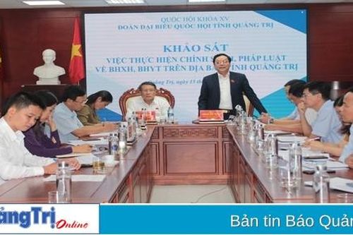 Đoàn ĐBQH tỉnh làm việc với Bảo hiểm xã hội tỉnh và các đơn vị ngành điện
