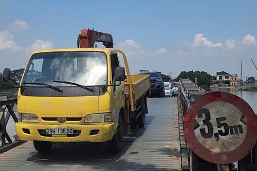 Nam Định: Cầu phao Ninh Cường hoạt động trở lại sau hơn 1 tháng sửa chữa