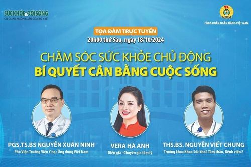 Công đoàn Ngân hàng Việt Nam: Tọa đàm trực tuyến 'Chăm sóc sức khỏe chủ động - Bí quyết cân bằng cuộc sống'
