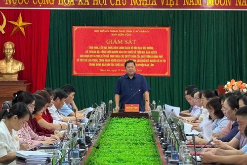 Ban Dân tộc HĐND tỉnh giám sát tại huyện Bảo Lâm