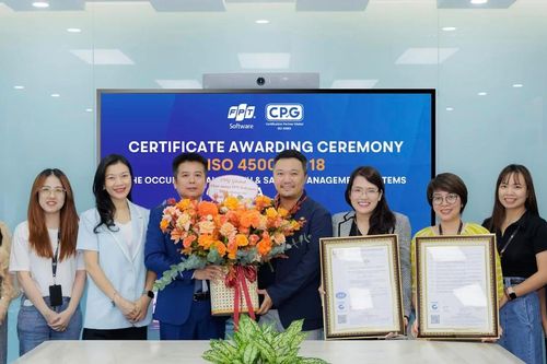 FPT Software đạt chứng chỉ ISO 45001 tại Việt Nam và châu Âu