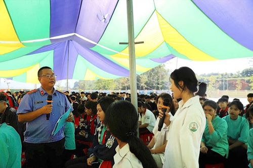 VKSND huyện Bình Liêu tuyên truyền pháp luật thông qua phiên tòa giả định