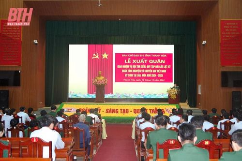 Xuất quân thực hiện nhiệm vụ tìm kiếm, quy tập hài cốt liệt sĩ hy sinh tại Lào, mùa khô 2024-2025