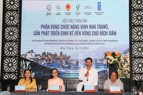 Hội thảo tham vấn về phân vùng chức năng vịnh Nha Trang gắn phát triển sinh kế bền vững cho Bích Đầm