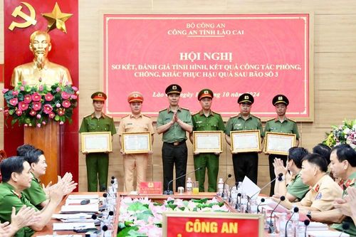 Công an tỉnh Lào Cai sơ kết công tác khắc phục hậu quả thiên tai
