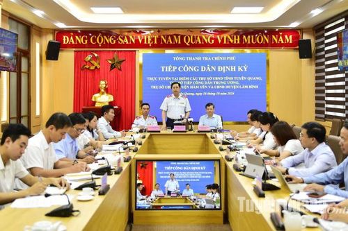 Tổng Thanh tra Chính phủ và UBND tỉnh tiếp công dân trực tuyến