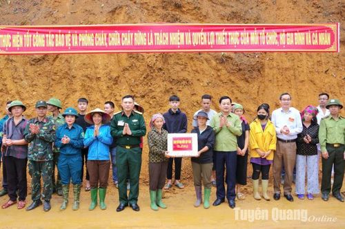 Hàm Yên đạt kết quả xuất sắc diễn tập ứng phó cháy rừng