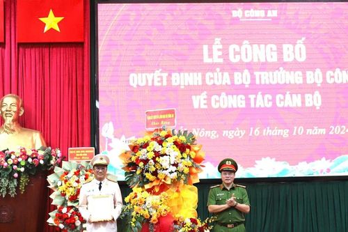 Phó Giám đốc Công an tỉnh Quảng Nam giữ chức vụ Giám đốc Công an tỉnh Đắk Nông