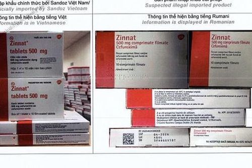 Sở Y tế Hà Nội cảnh báo về thuốc Zinnat tablets 500mg nghi không rõ nguồn gốc