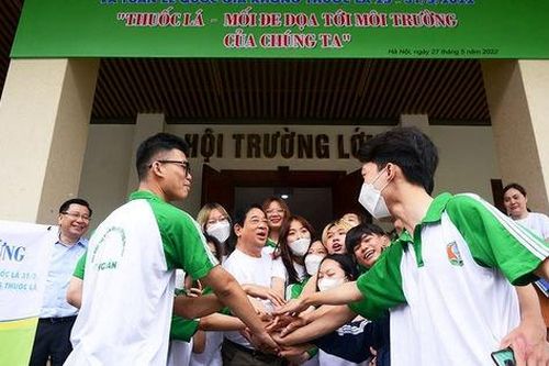 Tuổi trẻ Trường Đại học Tài nguyên và Môi trường tích cực trong phòng chống tác hại thuốc lá