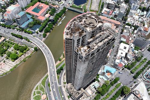Hiện trạng cao ốc dở dang bên sông Sài Gòn bị Bộ Công an yêu cầu định giá