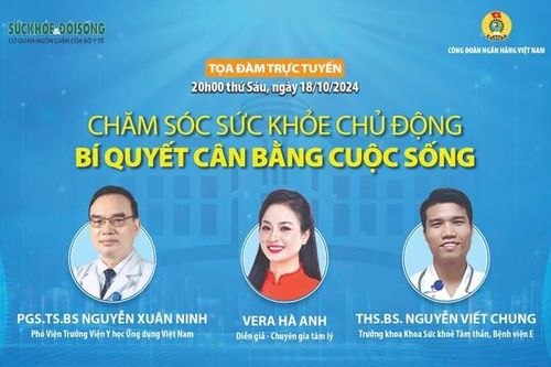 Công đoàn Ngân hàng Việt Nam: Tọa đàm trực tuyến 'Chăm sóc sức khỏe chủ động - Bí quyết cân bằng cuộc sống'