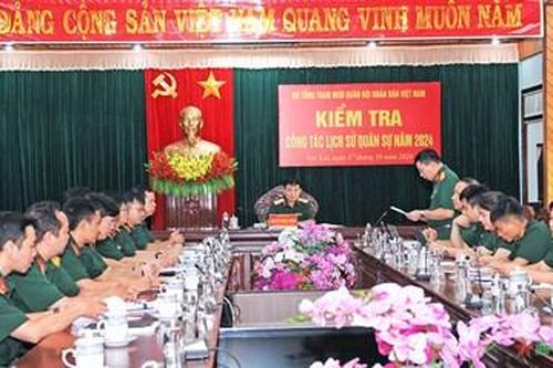 Bộ Tổng Tham mưu Quân đội nhân dân Việt Nam kiểm tra công tác lịch sử tại Binh đoàn 15