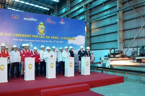 PTSC M&C tổ chức khởi công Giàn xử lý trung tâm Lạc Đà Vàng - A