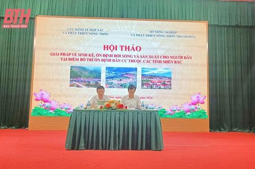 Hội thảo Giải pháp về sinh kế, ổn định đời sống và sản xuất cho người dân tại điểm bố trí ổn định dân cư thuộc các tỉnh miền Bắc