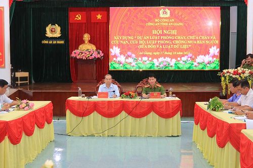 Hội nghị xây dựng 3 dự án luật liên quan ngành công an