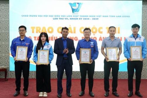Trao giải Cuộc thi 'Sáng tác biểu trưng Đại hội', 'Pano ảnh' chào mừng Đại hội đại biểu Hội LHTN Việt Nam
