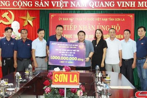 Đài truyền hình Thành phố Hồ Chí Minh ủng hộ tỉnh Sơn La 1 tỷ đồng khắc phục thiên tai mưa lũ