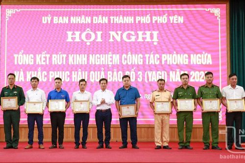 TP. Phổ Yên: Rút kinh nghiệm công tác ứng phó, khắc phục hậu quả thiên tai