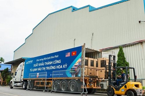 Hòa Phát xuất khẩu thành công tủ lạnh thế hệ mới vào thị trường Hoa Kỳ