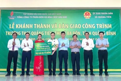 9 tháng năm 2024, PVFCCo tài trợ 20 chương trình về giáo dục trên toàn quốc