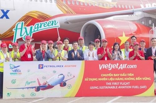 Vietjet có chuyến bay đầu tiên dùng nhiên liệu bền vững, giảm thải 80% carbon