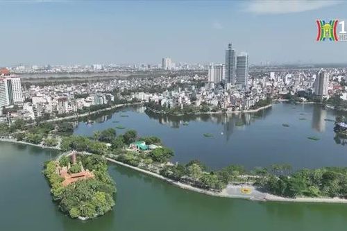Hồ Trúc Bạch được cải tạo thành không gian xanh