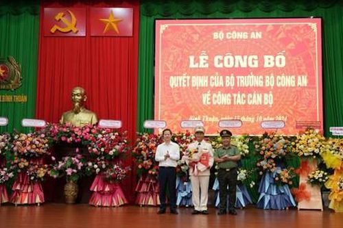 Phó Cục trưởng Cục An ninh chính trị nội bộ làm Phó Giám đốc Công an Bình Thuận