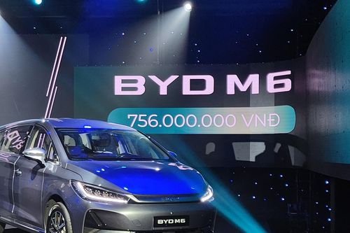 BYD M6 ra mắt Việt Nam - MPV điện 7 chỗ giá 756 triệu đồng