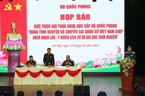 Giới thiệu Hội thảo khoa học về Quân tình nguyện và Chuyên gia quân sự Việt Nam giúp cách mạng Lào