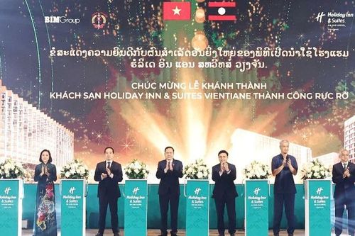 Chủ tịch Quốc hội Việt Nam, Chủ tịch Quốc hội Lào dự khánh thành công trình mang thương hiệu quốc tế tại Lào