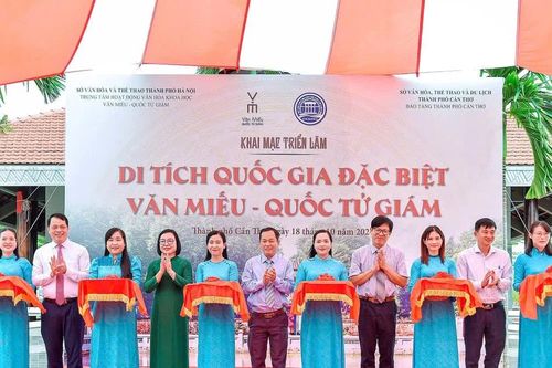 TP Cần Thơ: Triển lãm 'Di tích Quốc gia đặc biệt Văn Miếu - Quốc Tử Giám'