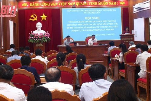 Thiệu Hóa: Phấn đấu đạt huyện nông thôn mới nâng cao trong năm 2025