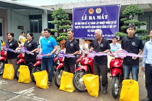 Liên đoàn Lao động huyện Phú Tân ra mắt mô hình sinh kế