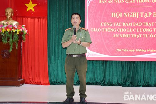 330 Tổ trưởng Bảo vệ an ninh trật tự tập huấn công tác bảo đảm an toàn giao thông