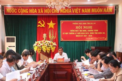 Kỳ họp cuối năm 2024 HĐND tỉnh Gia Lai khóa XII dự kiến diễn ra từ ngày 9 đến 11-12