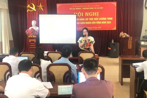 46 cán bộ tập huấn nâng cao năng lực thực hiện chương trình mục tiêu quốc gia giảm nghèo bền vững