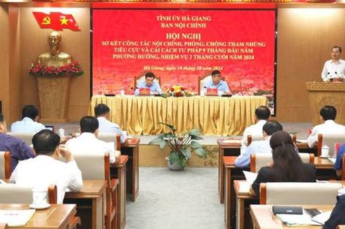 Hà Giang: Tăng cường phòng, chống tham nhũng tiêu cực và cải cách tư pháp