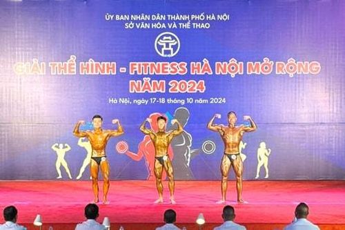 Hơn 100 vận động viên tham gia Giải Thể hình - Fitness Hà Nội mở rộng