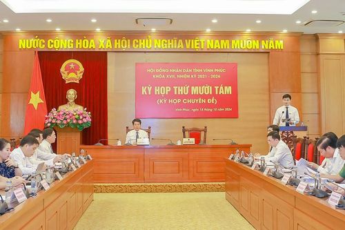 Vĩnh Phúc: bầu Phó Chủ tịch HĐND và Phó Chủ tịch UBND tỉnh