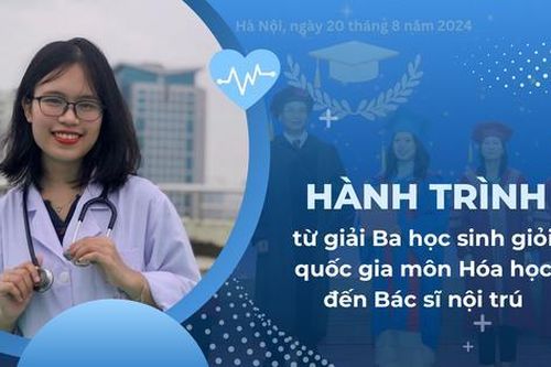 Hành trình từ giải Ba học sinh giỏi quốc gia môn Hóa học đến Bác sĩ nội trú của nữ sinh Nghệ An