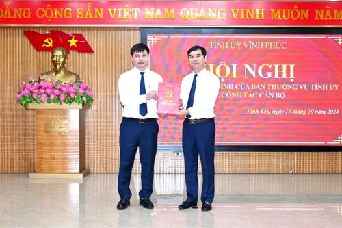 Ông Nguyễn Trung Hải giữ chức Bí thư Thành ủy Vĩnh Yên