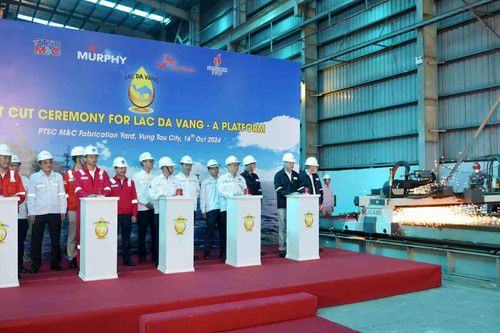 Dịch vụ Kỹ thuật Dầu khí (PVS) khởi công Giàn xử lý 10.500 tấn cho mỏ Lạc Đà Vàng