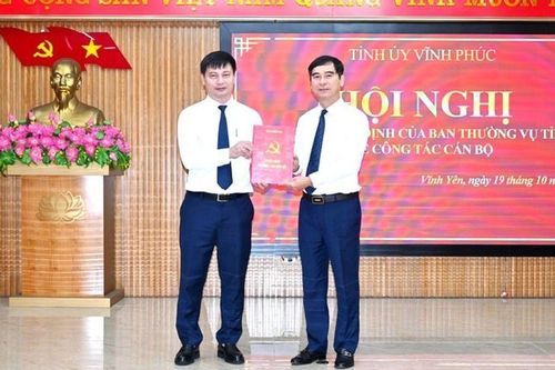 Tỉnh ủy Vĩnh Phúc quyết định công tác cán bộ