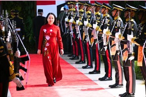 Phó Chủ tịch nước Võ Thị Ánh Xuân tham dự lễ nhậm chức của Tổng thống Indonesia